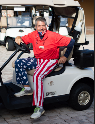 Mark Cantano dressed up for the event
