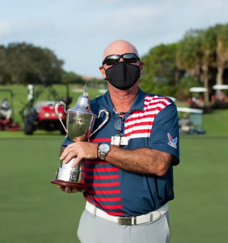 Pro Steve Sands Holds Douglas Cup
