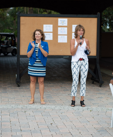 Theresa Ashburn and Pam Romain Ladies Captains